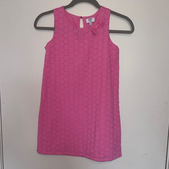 Girls Pink Crown & Ivy Shift Dress - Picture 1 of 3